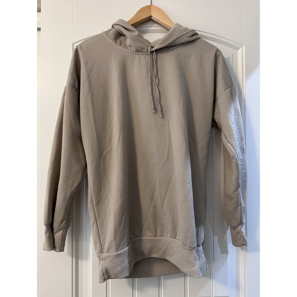 charlotte‎ russe hooded sweatshirt Size medium Tan pullover